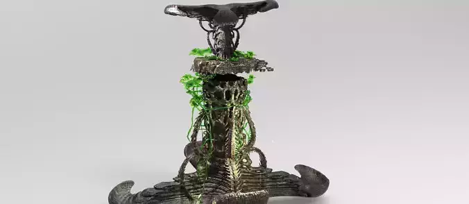 Alien Moss tower 1 3D model
