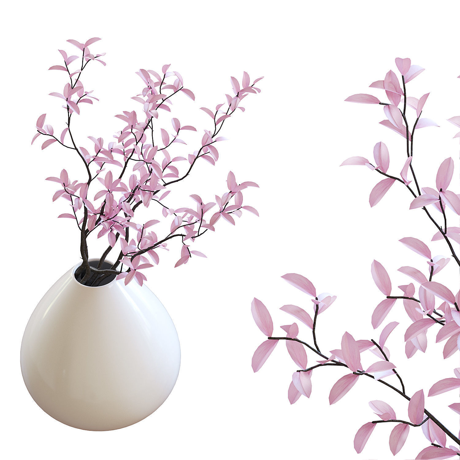 Valentines Coffee Set 4K PBR 3D model_4