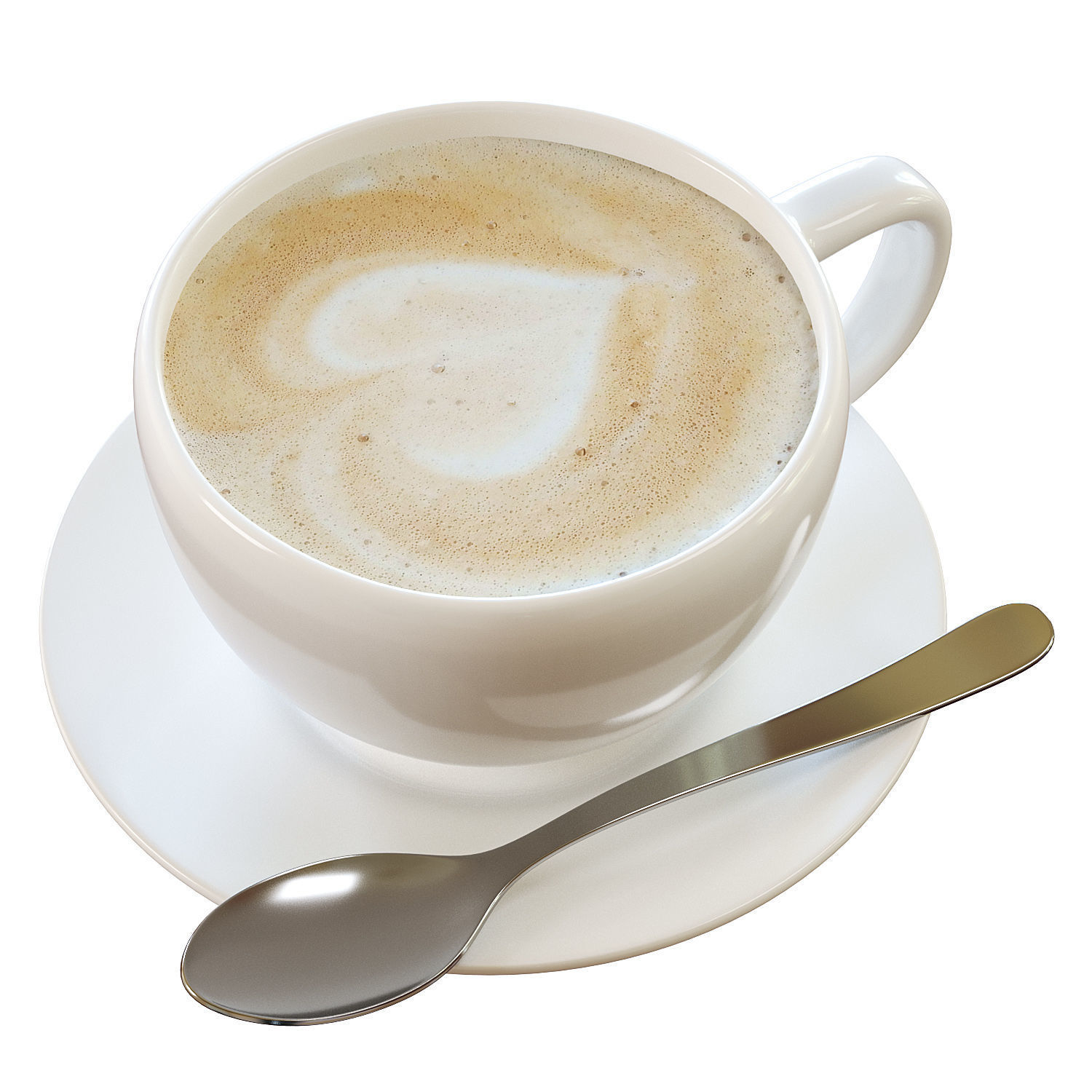 Valentines Coffee Set 4K PBR 3D model_2