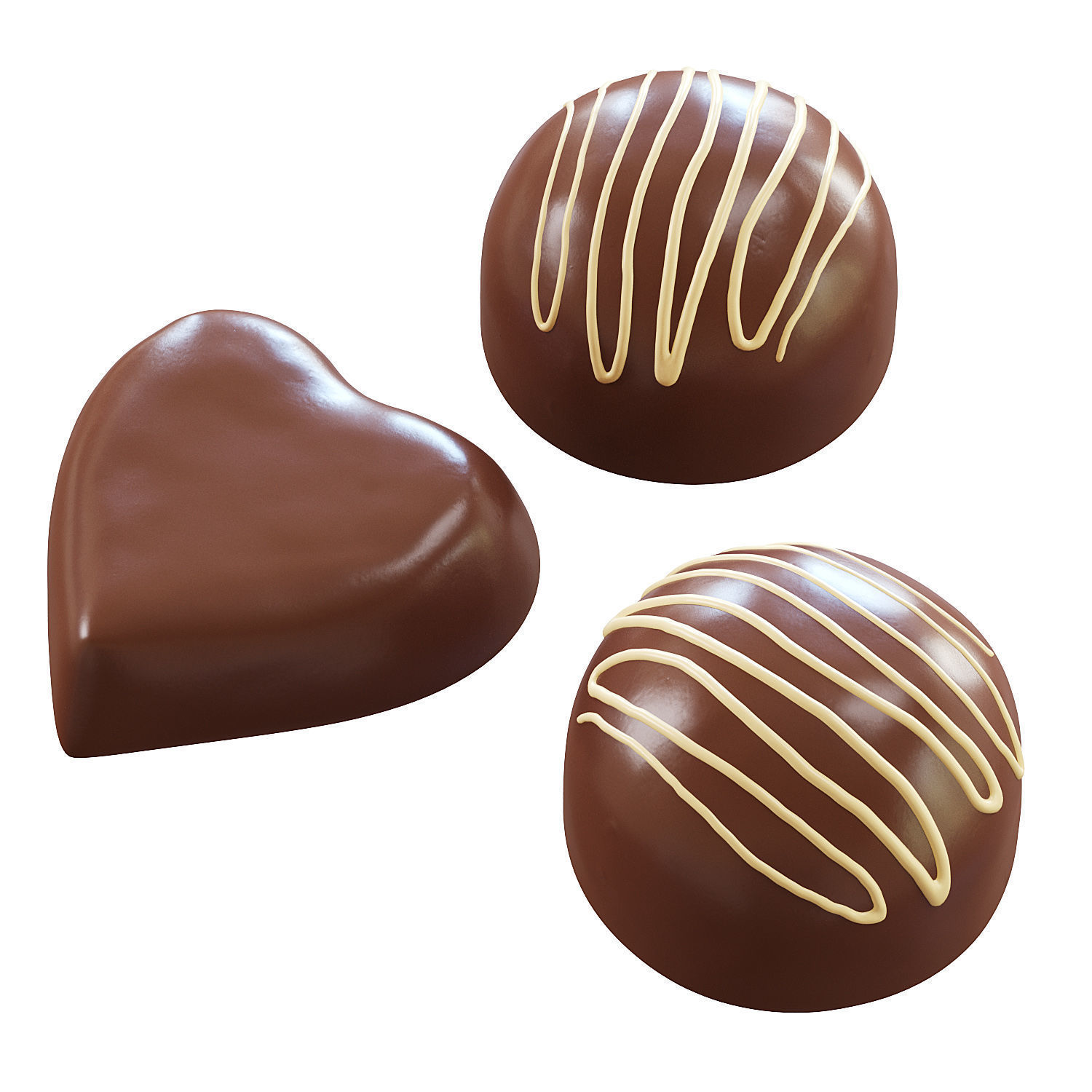 Valentines Coffee Set 4K PBR 3D model_3