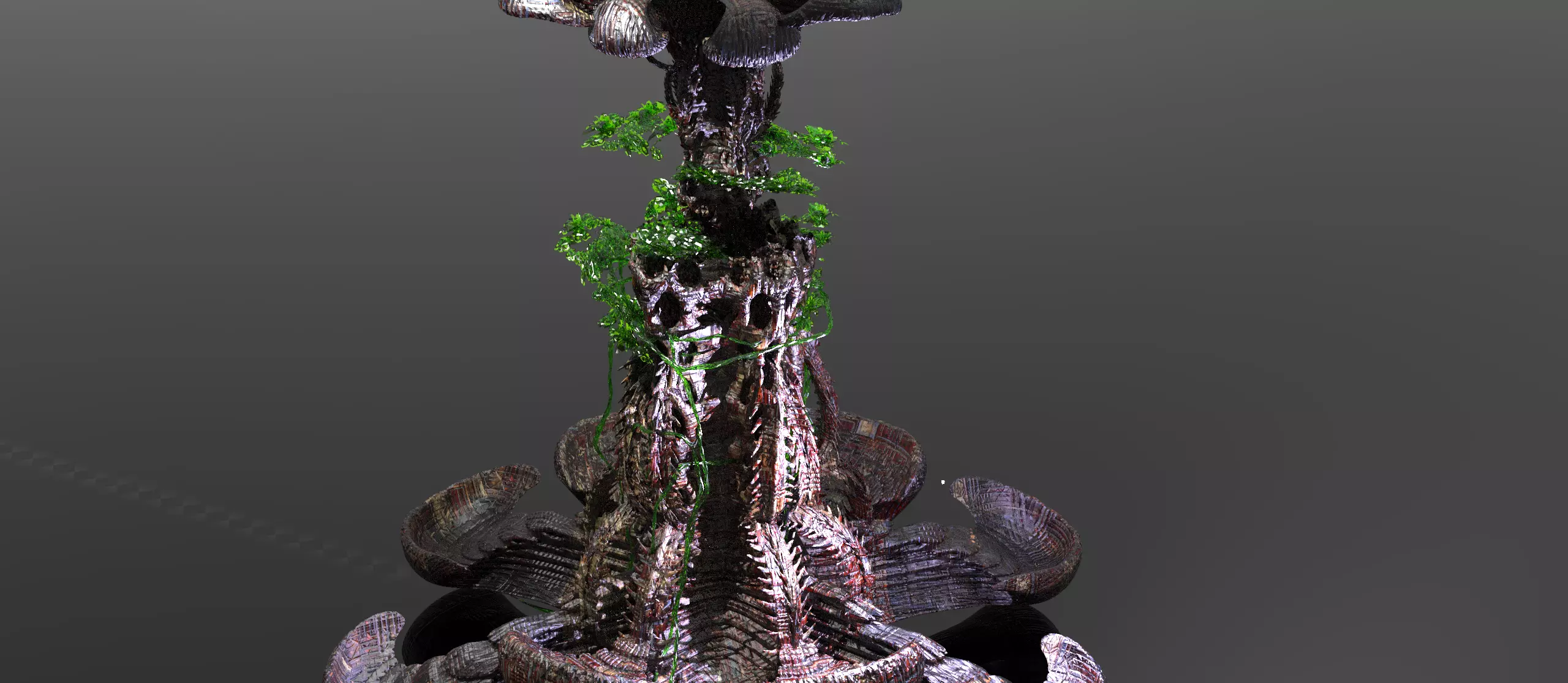 Alien Moss tower 1 3D model