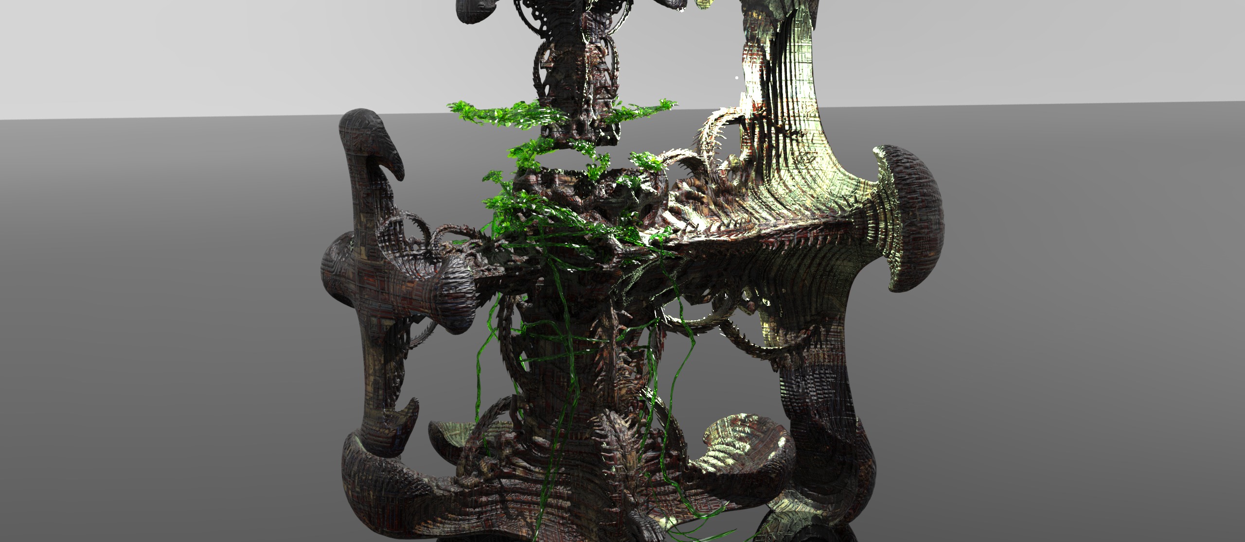 Alien Moss tower 4 3D model_0