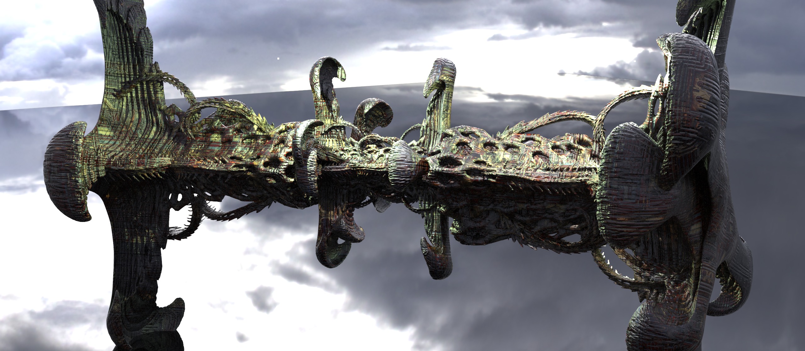 Alien Moss tower 4 3D model_1