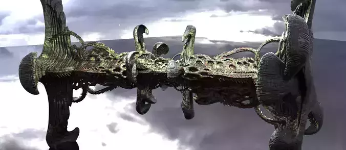 Alien Moss tower 4 3D model