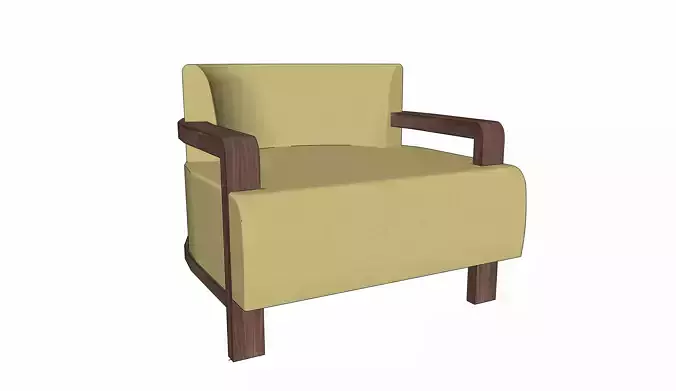 Carrillo Lounge Chair by Lawson Fenning 3D model