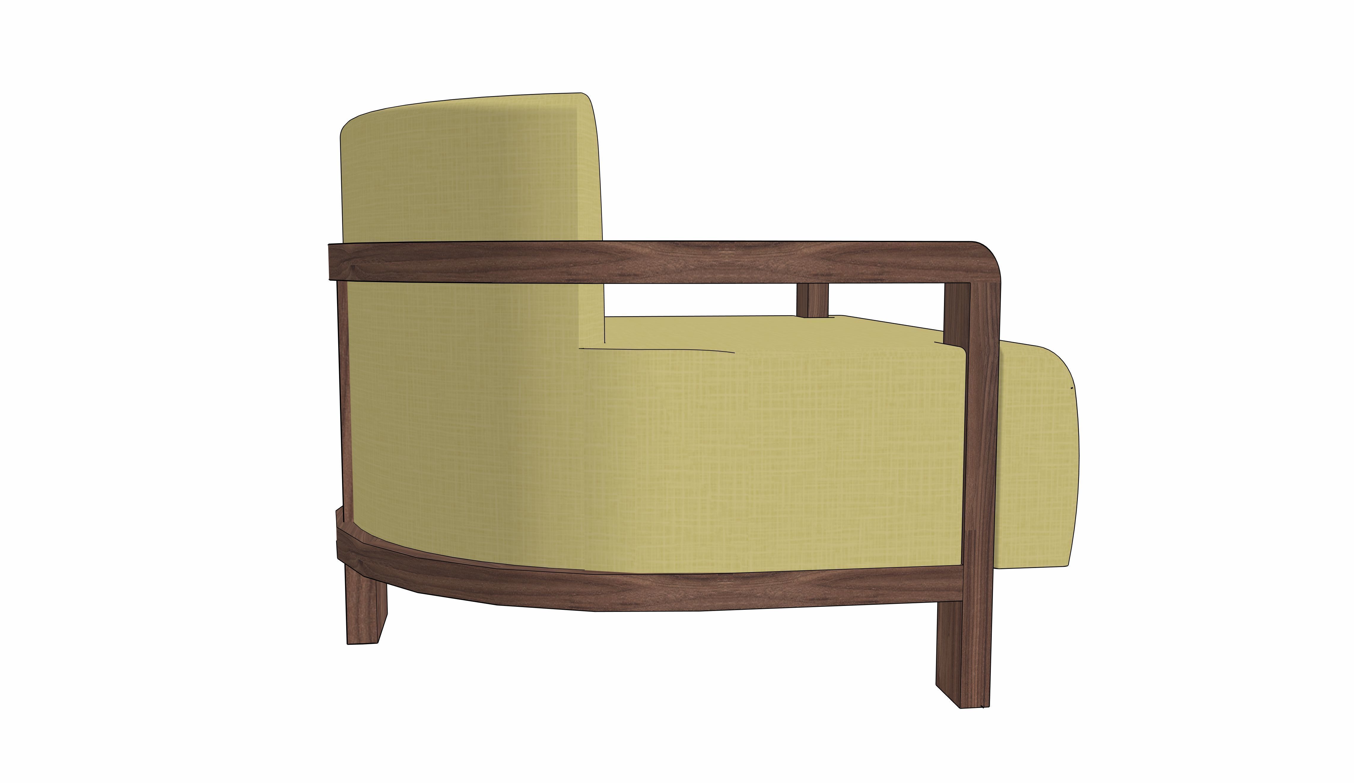 Carrillo Lounge Chair by Lawson Fenning 3D model_1