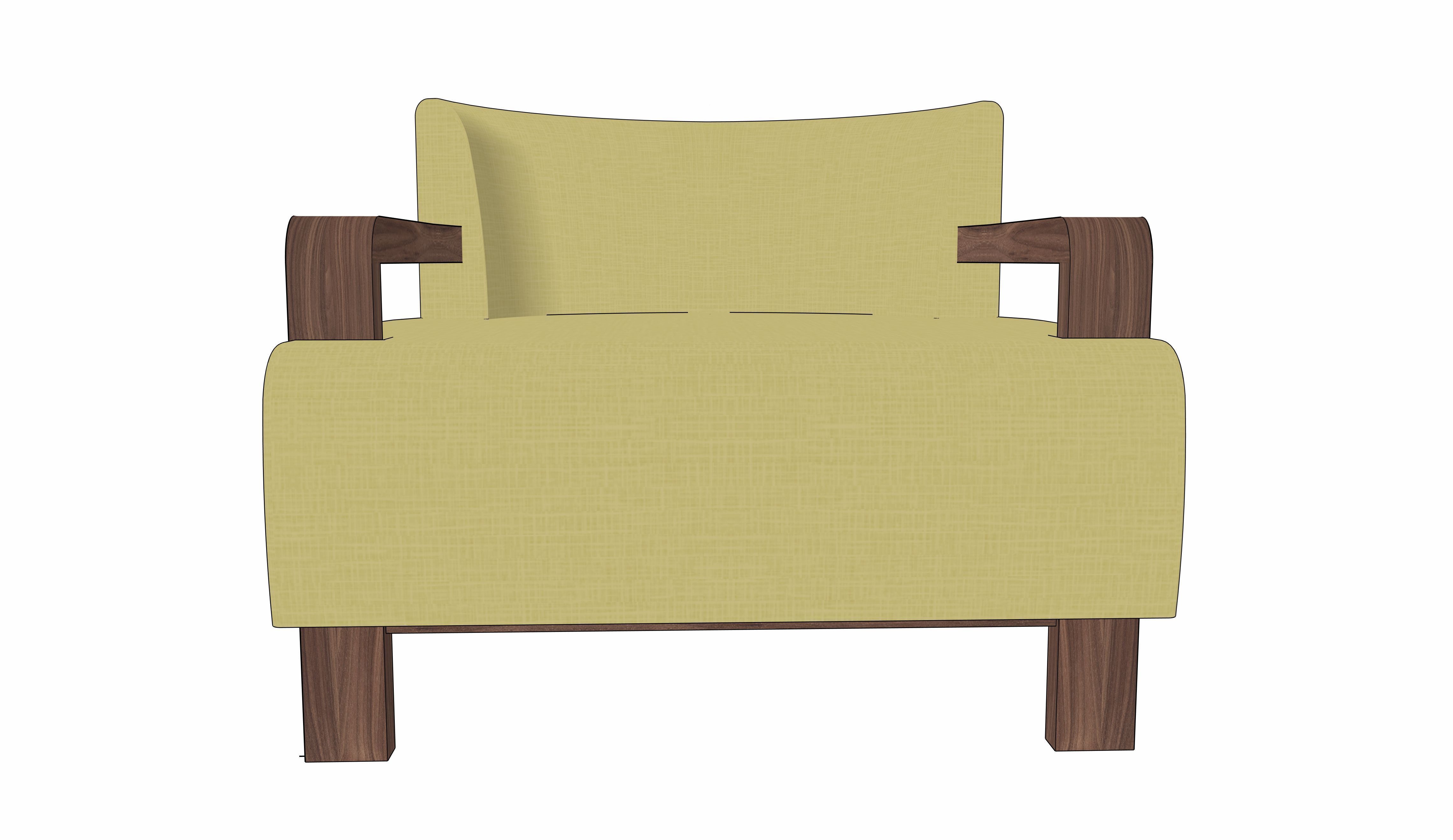 Carrillo Lounge Chair by Lawson Fenning 3D model_4