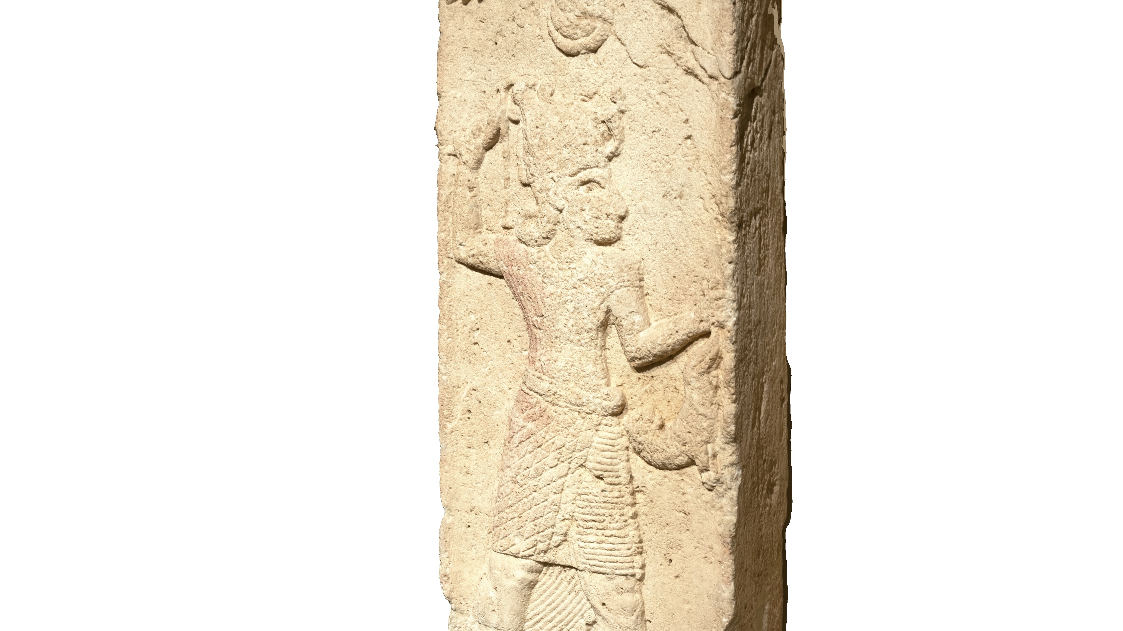 PHOENICIAN - Amrit Stele of Shadrafa Low-poly 3D model_2