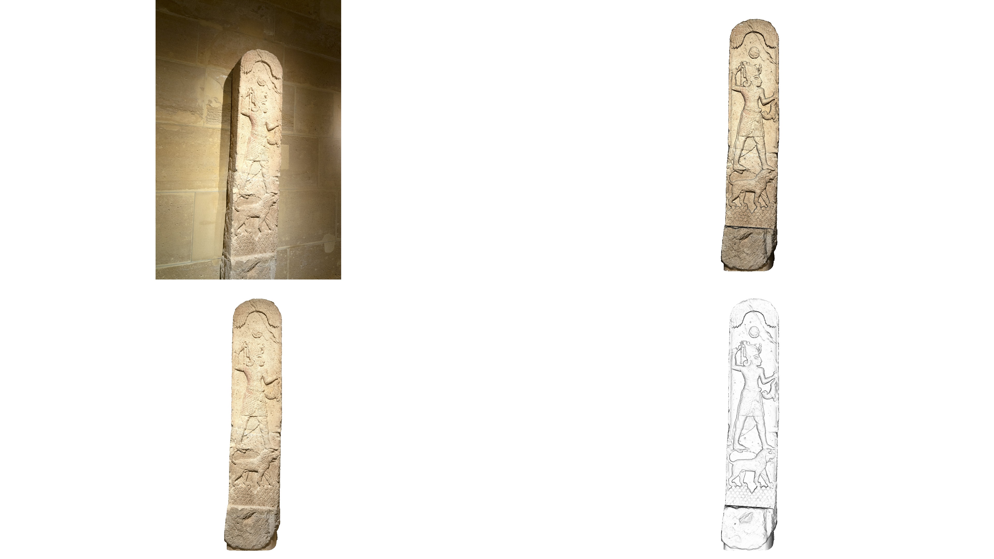 PHOENICIAN - Amrit Stele of Shadrafa Low-poly 3D model_6