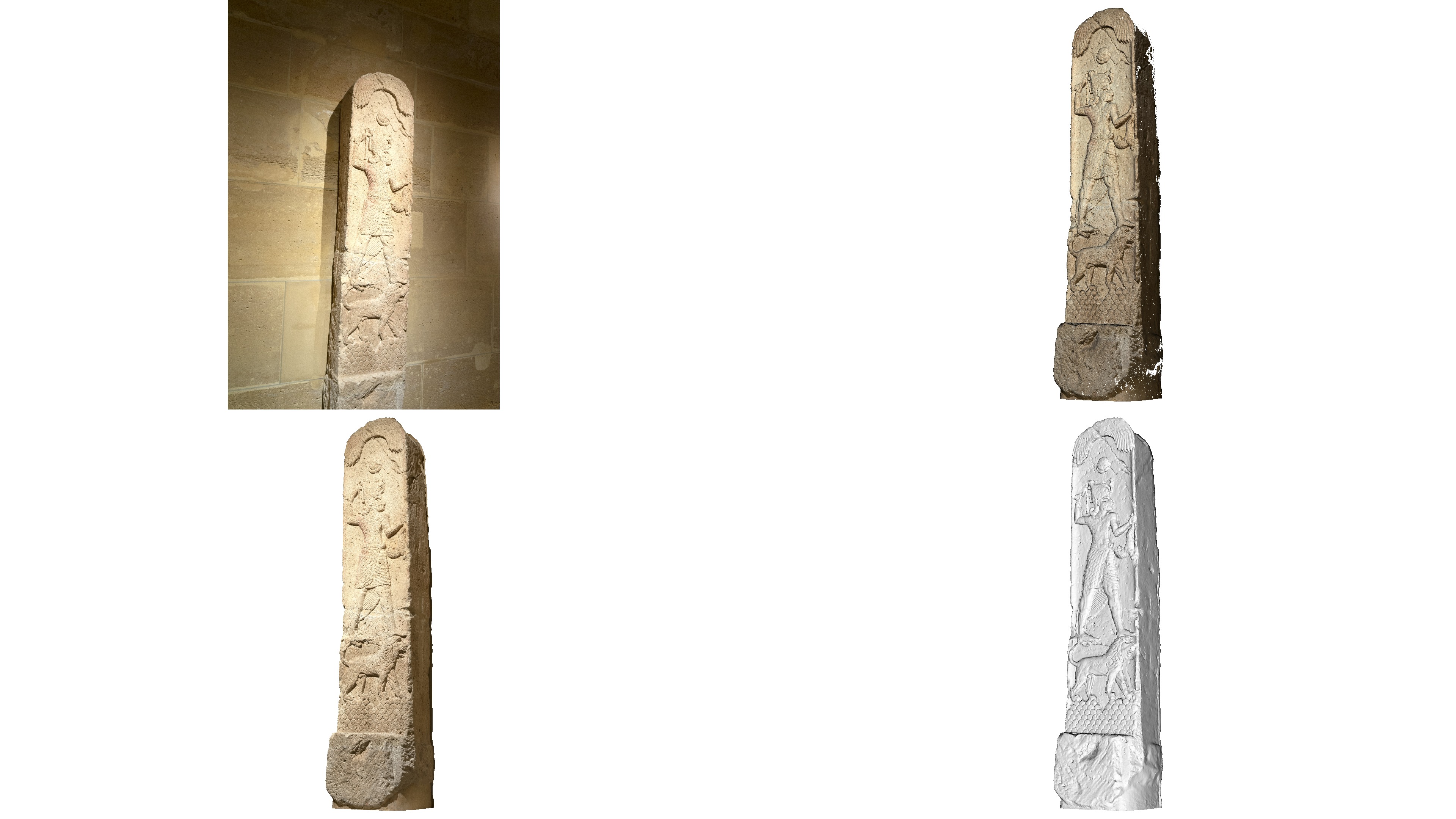 PHOENICIAN - Amrit Stele of Shadrafa Low-poly 3D model_5