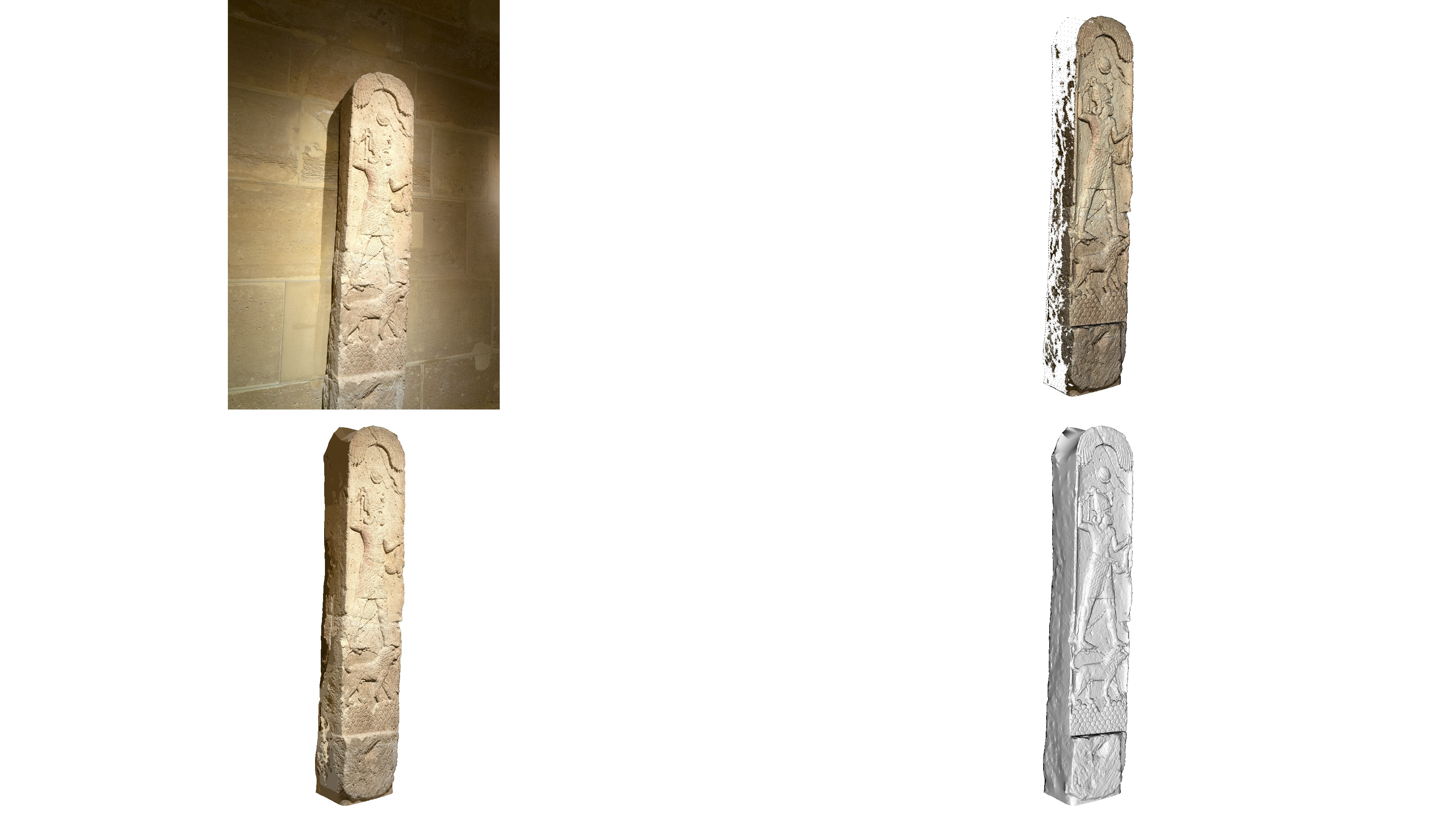 PHOENICIAN - Amrit Stele of Shadrafa Low-poly 3D model_7