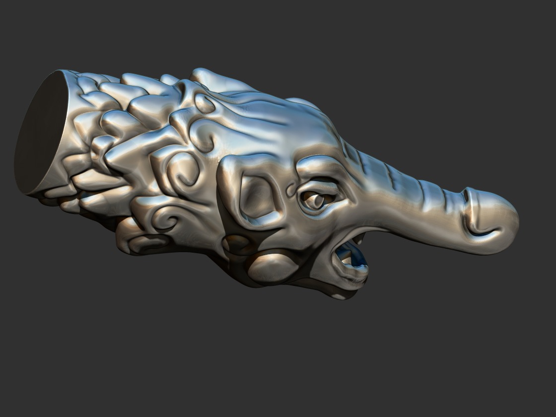 Makara Head 3D print model_1