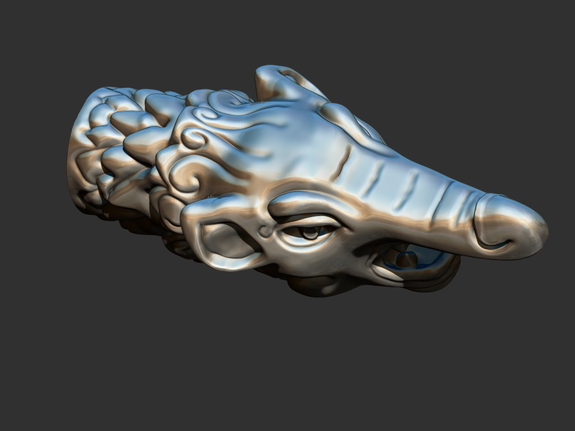 Makara Head 3D print model_2