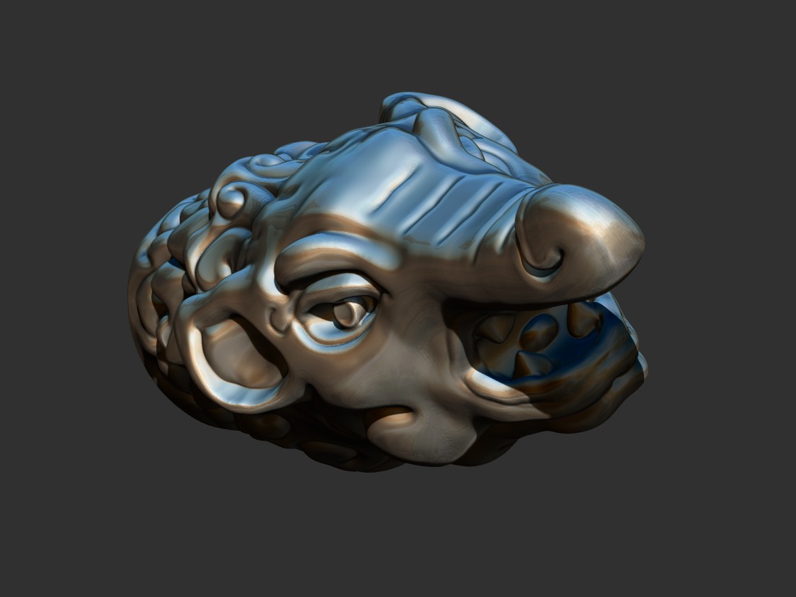 Makara Head 3D print model_3