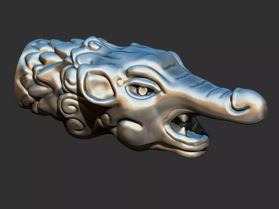 Makara Head 3D print model_0