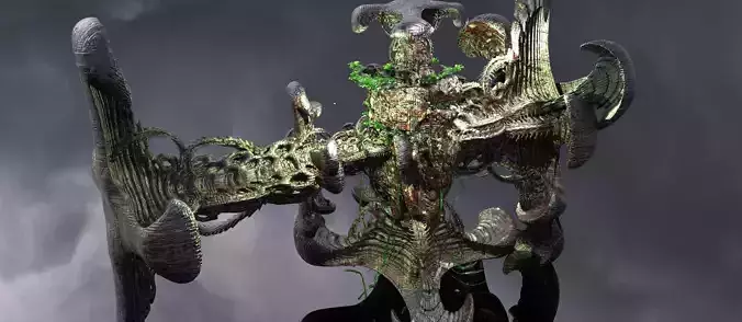 Alien Moss tower 5 3D model