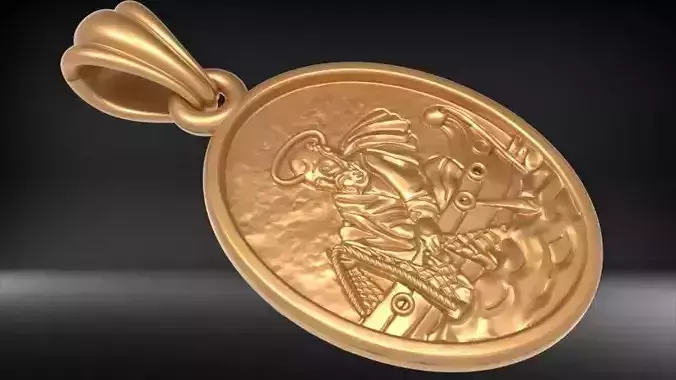 Fisherman Pendant 3D print model