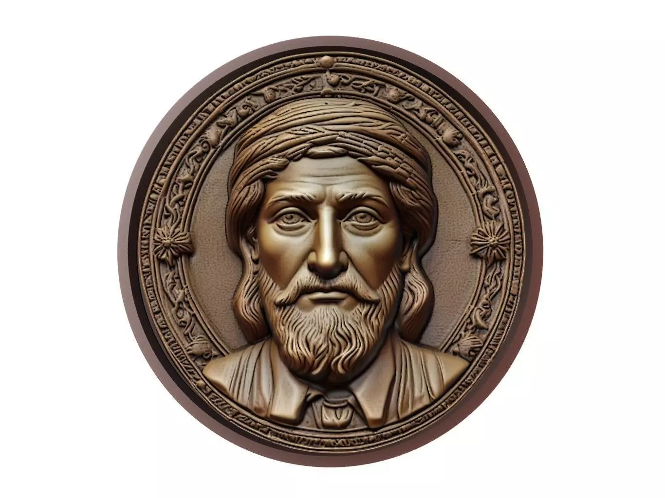 Cyrus the Great Medallion 3D print model