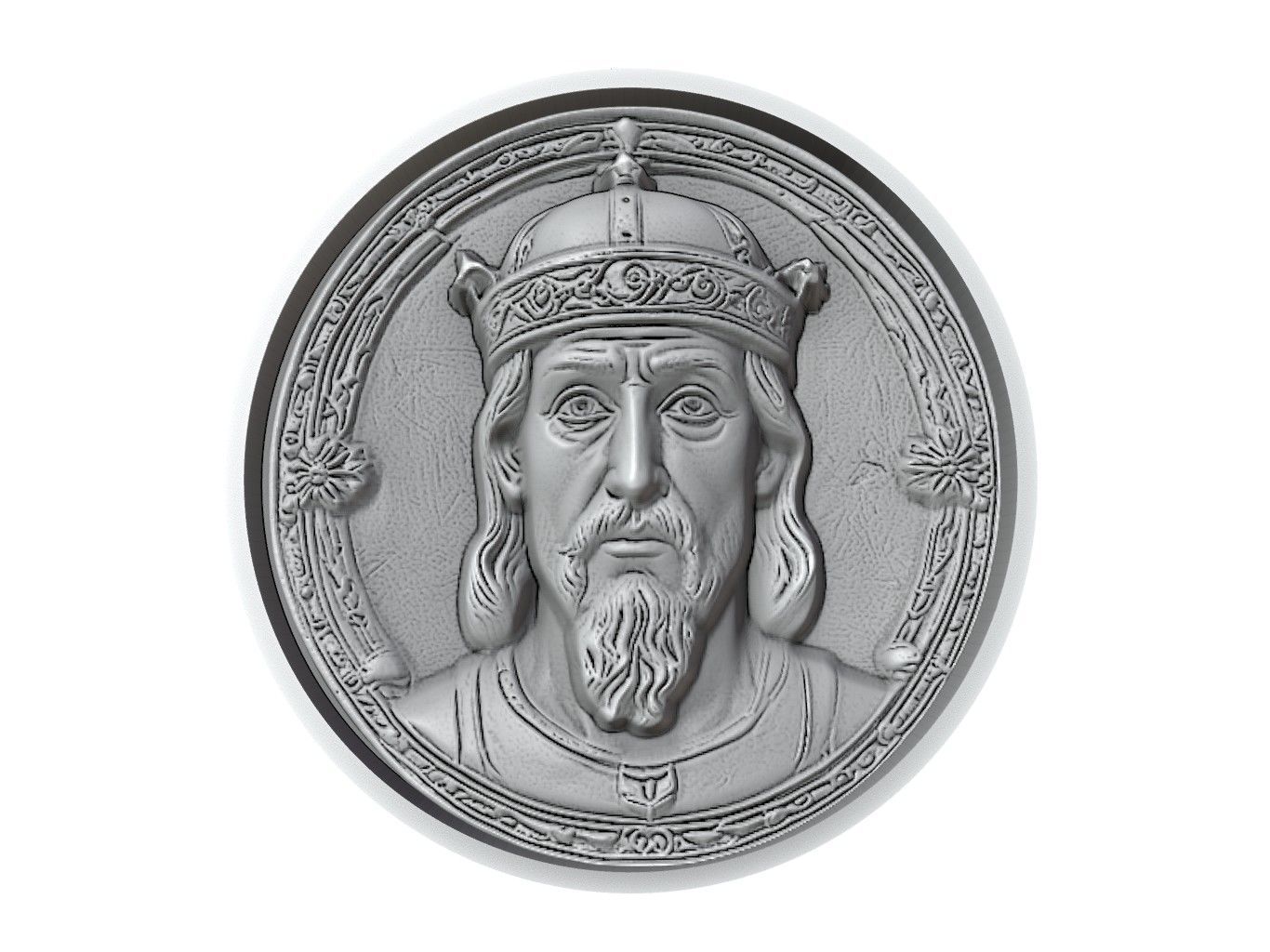 William the Conqueror Medallion 3D print model_2