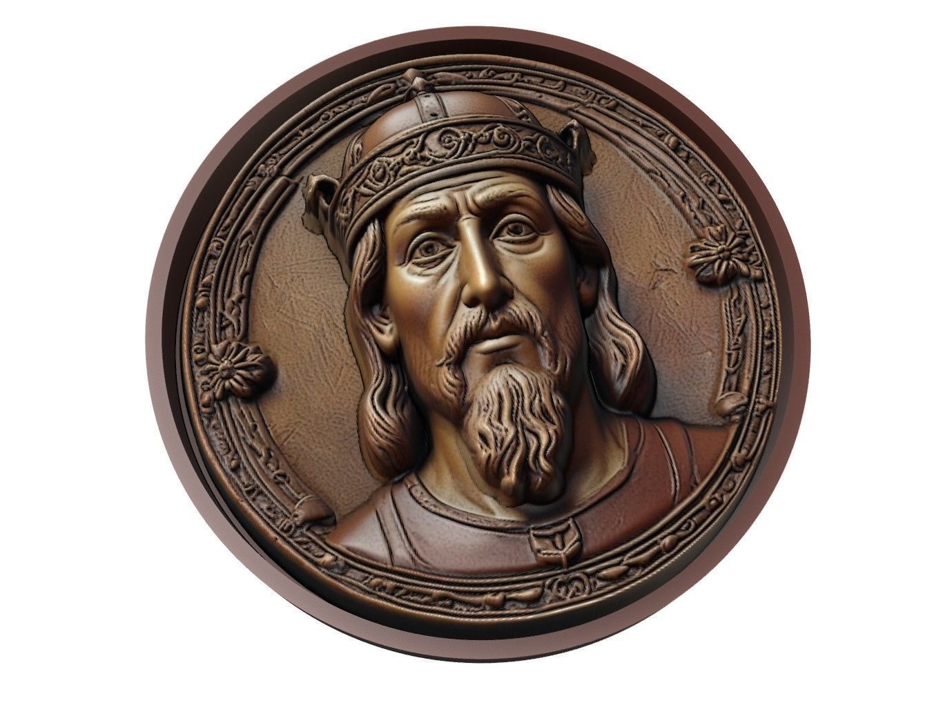 William the Conqueror Medallion 3D print model_1