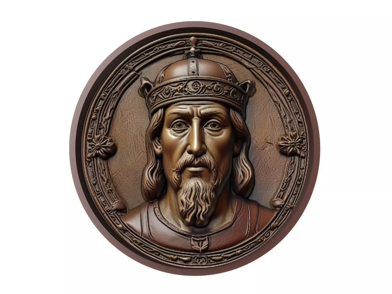 William the Conqueror Medallion 3D print model_0