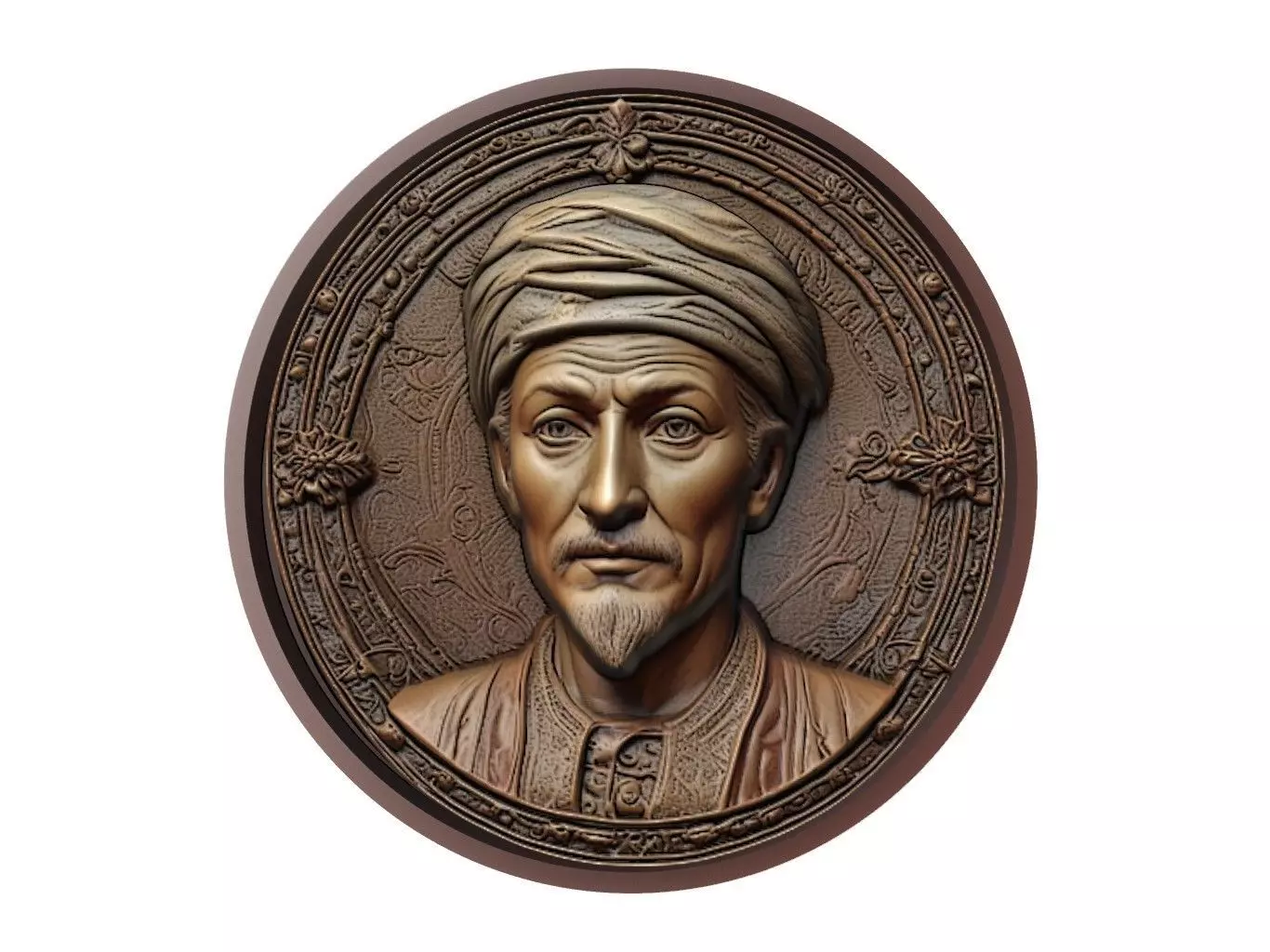 Suleiman the Magnificent Medallion 3D print model_0