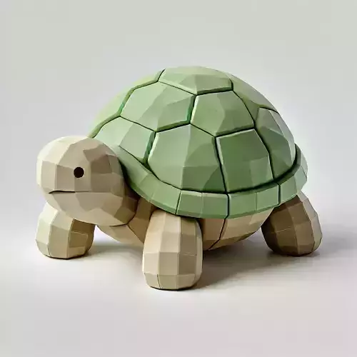 Low-Poly Turtle 3D model