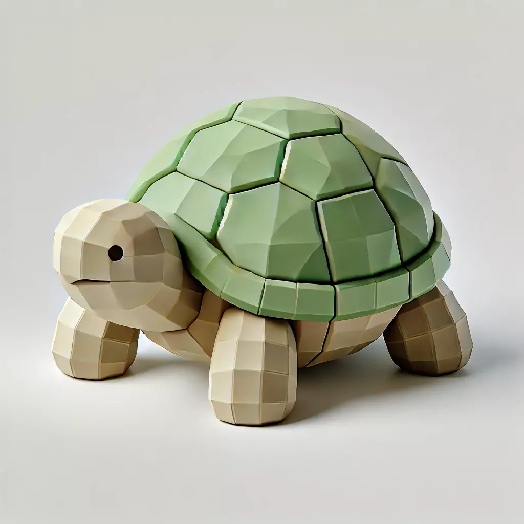 Low-Poly Turtle 3D model_0