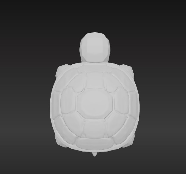 Low-Poly Turtle 3D model_8