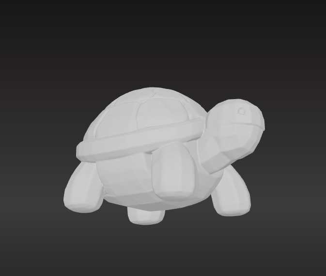 Low-Poly Turtle 3D model_5