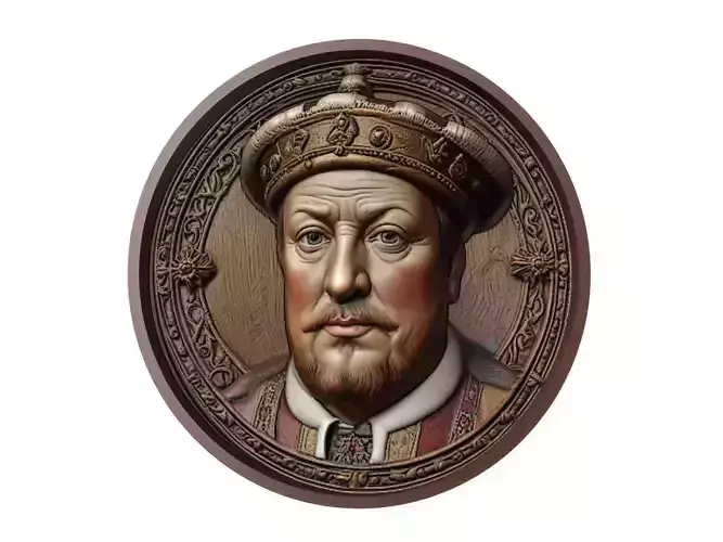 Henry VIII Medallion 3D print model