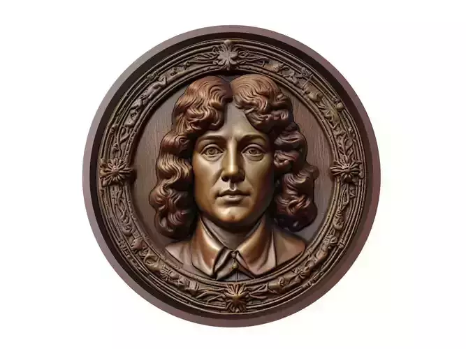 Louis XIV Medallion 3D print model