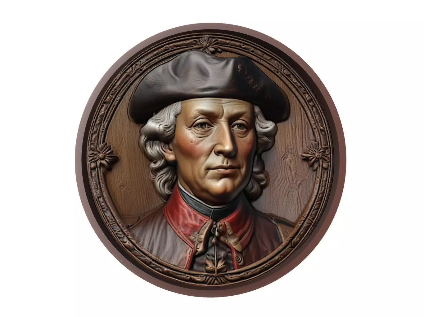 Frederick the Great Medallion 3D print model_0
