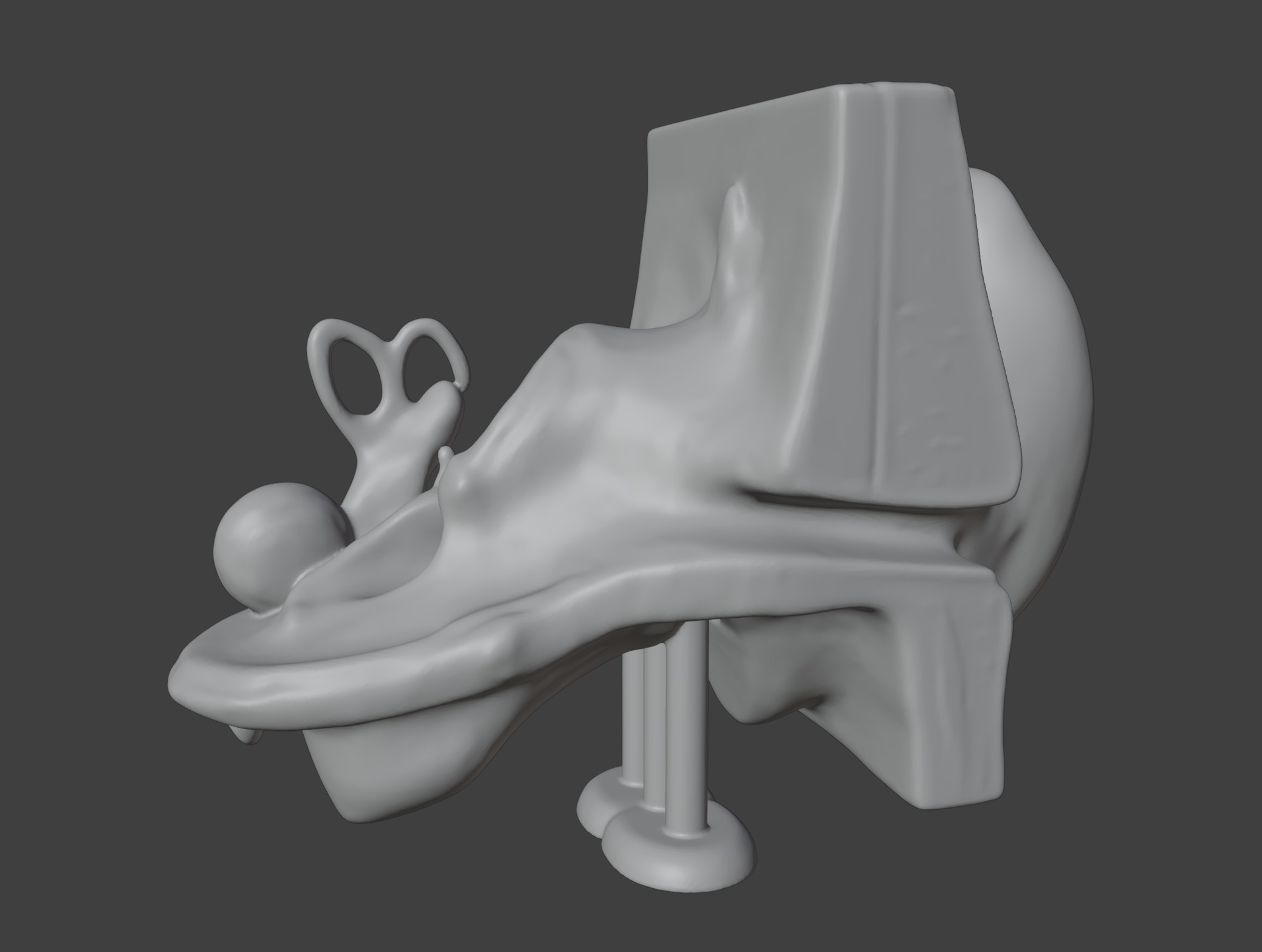3D Basic Ear Anatomy Model 3D print model_2