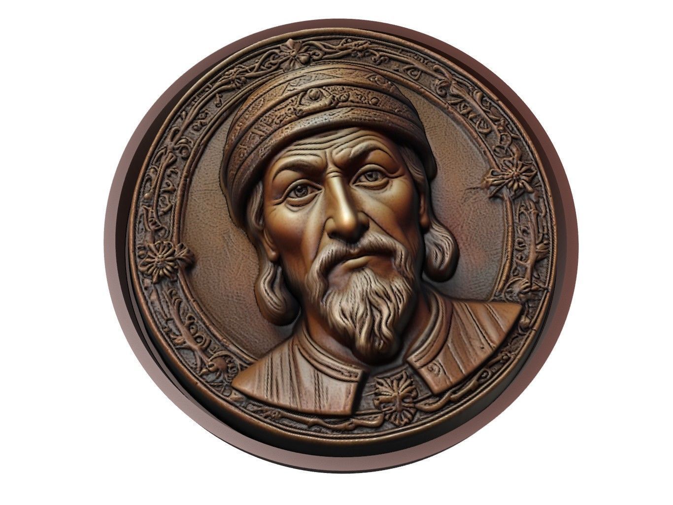 Mehmed the Conqueror Medallion 3D print model_1