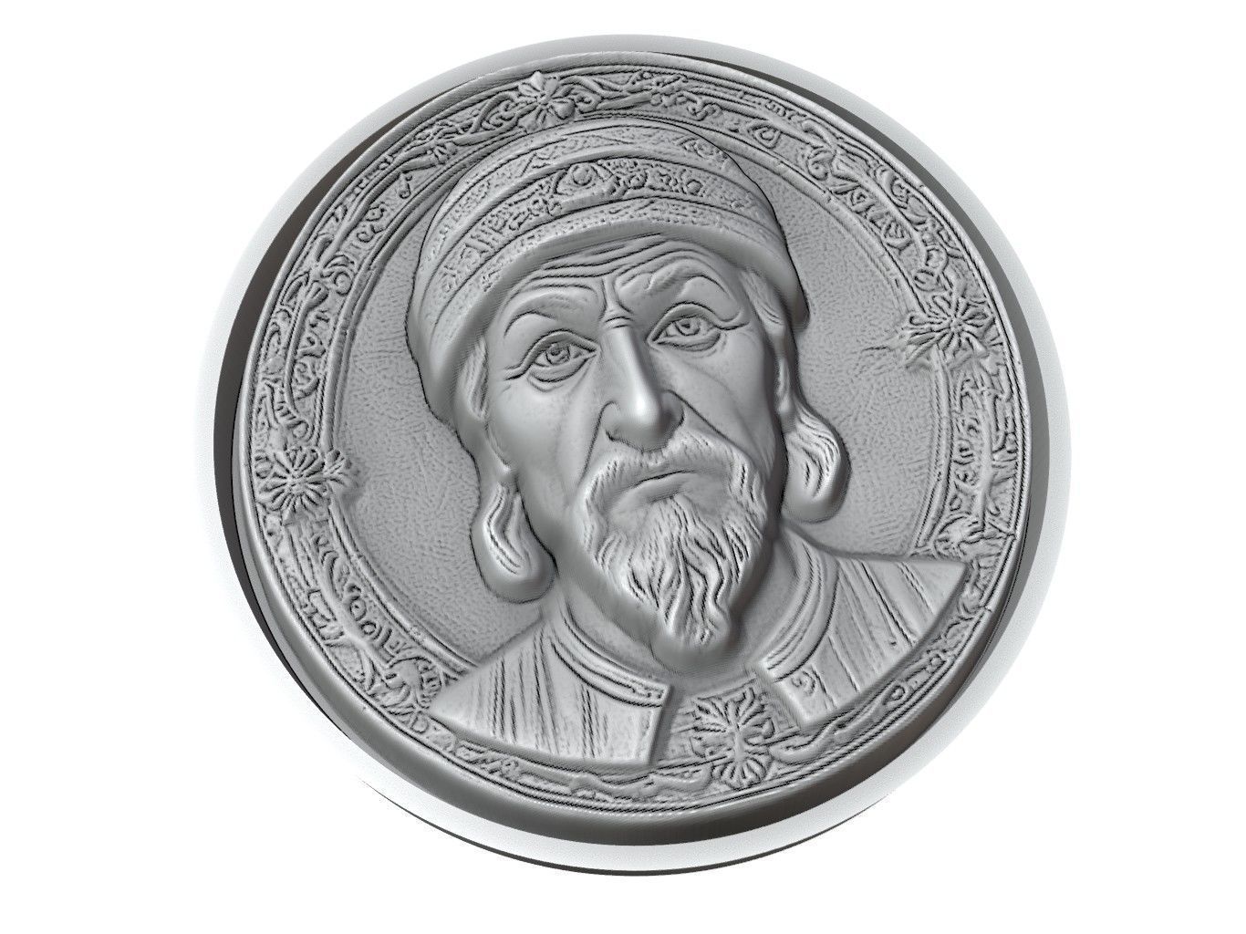 Mehmed the Conqueror Medallion 3D print model_3