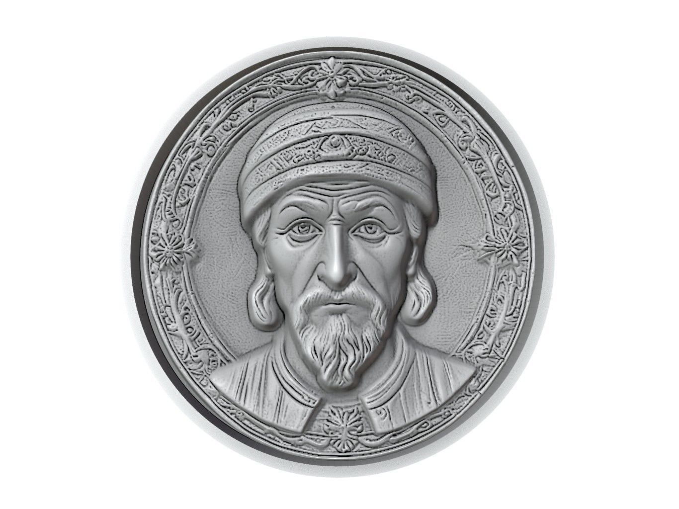 Mehmed the Conqueror Medallion 3D print model_2