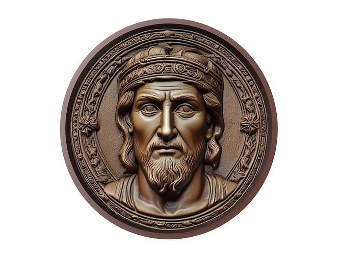 Darius the Great Medallion 3D print model