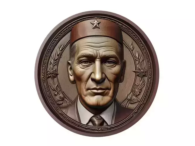Mustafa Kemal Ataturk 3D print model