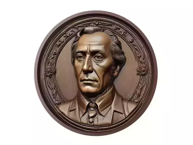 Simon Bolivar Medallion 3D print model