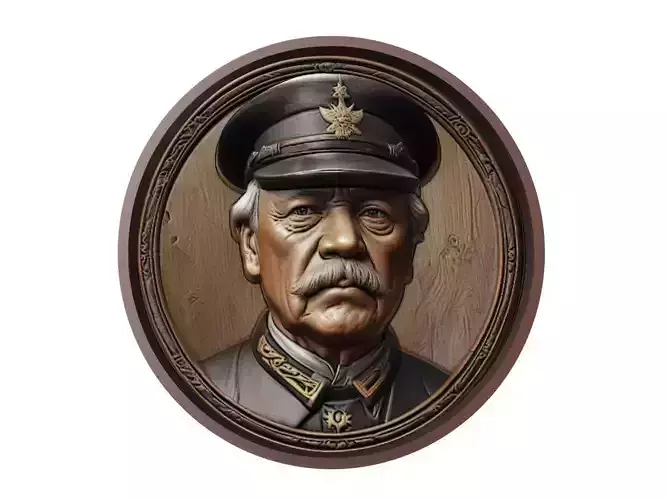 Otto von Bismarck Medallion 3D print model