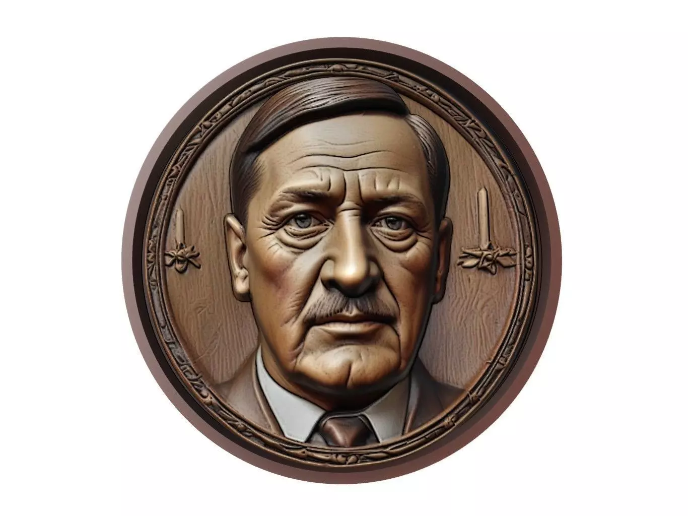 Adolf Hitler Medallion 3D print model