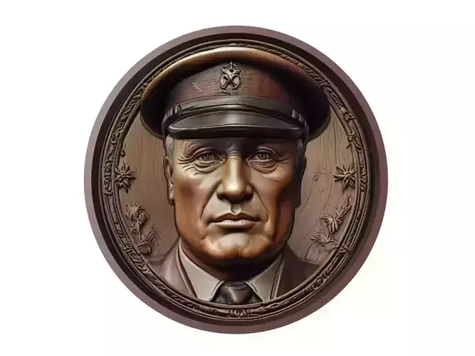 Benito Mussolini Medallion