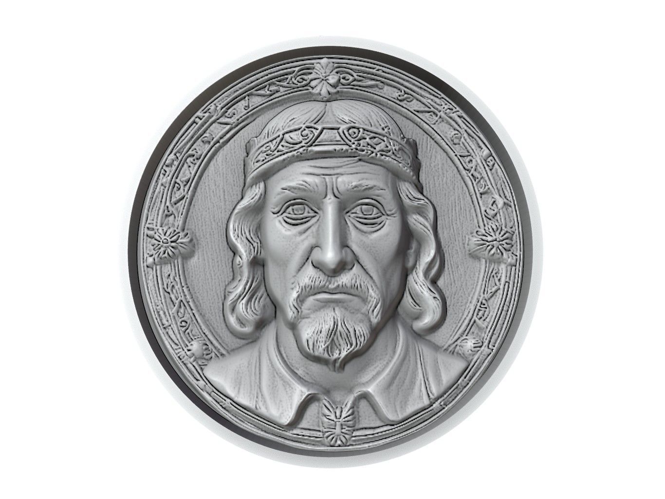Harald Hardrada Medallion 3D print model_2
