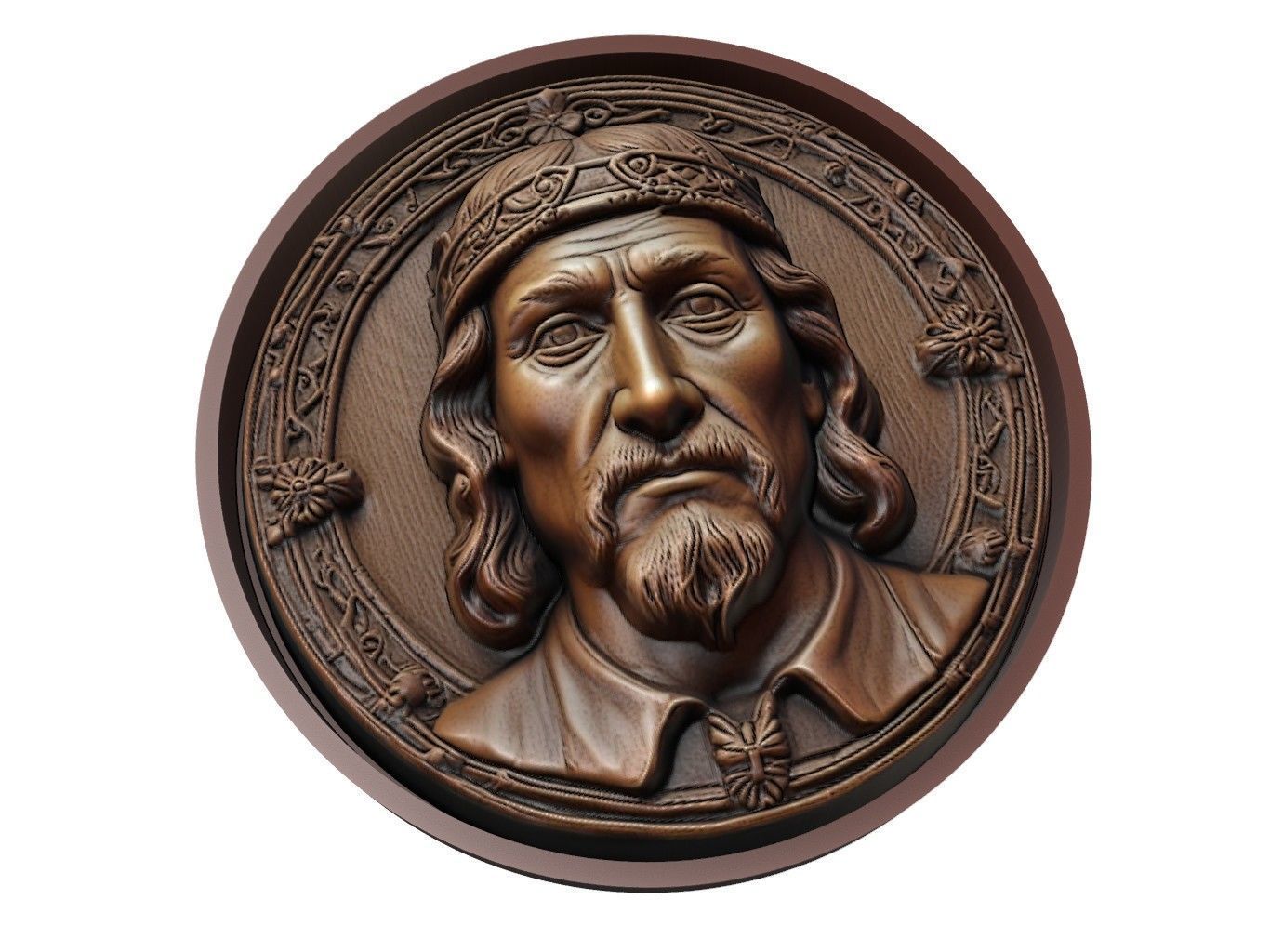 Harald Hardrada Medallion 3D print model_1
