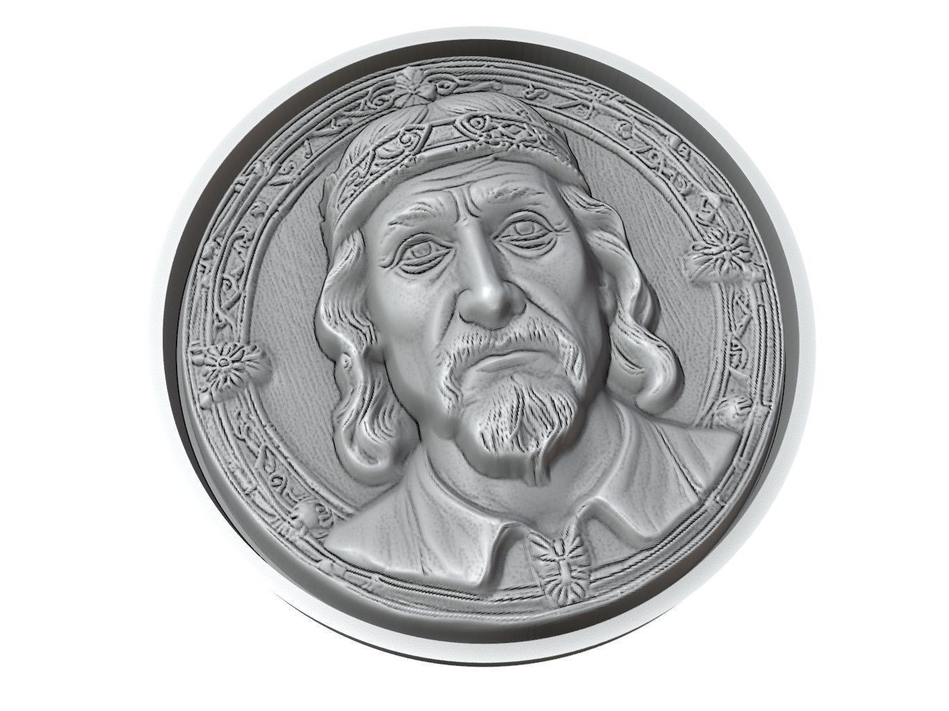 Harald Hardrada Medallion 3D print model_3