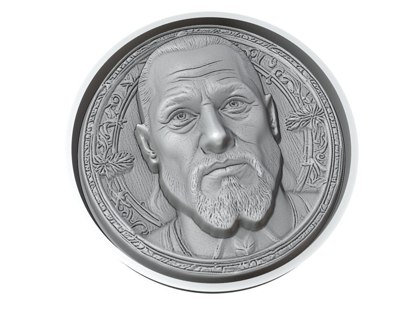 Ragnar Lothbrok Medallion 3D print model_3