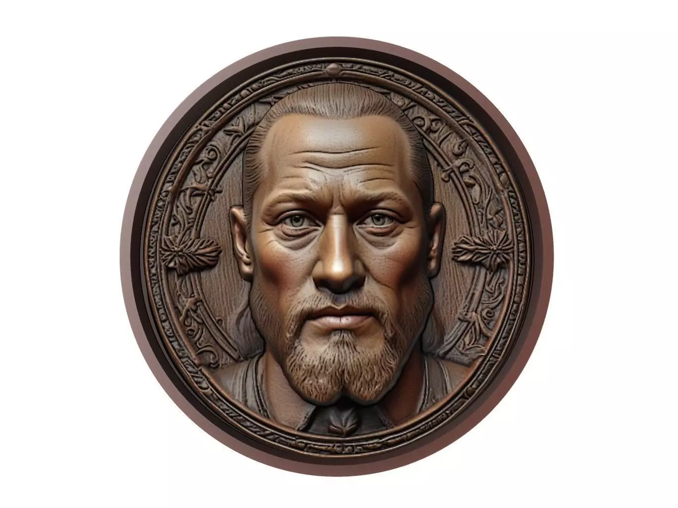 Ragnar Lothbrok Medallion 3D print model_0