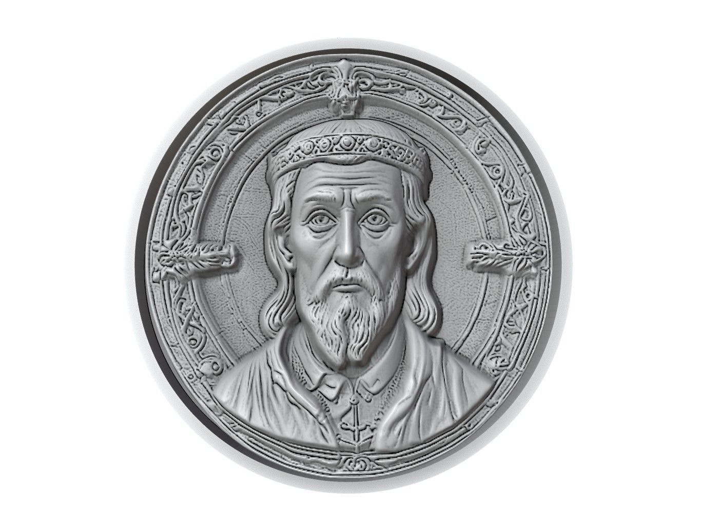 Edward the Confessor Medallion 3D print model_2