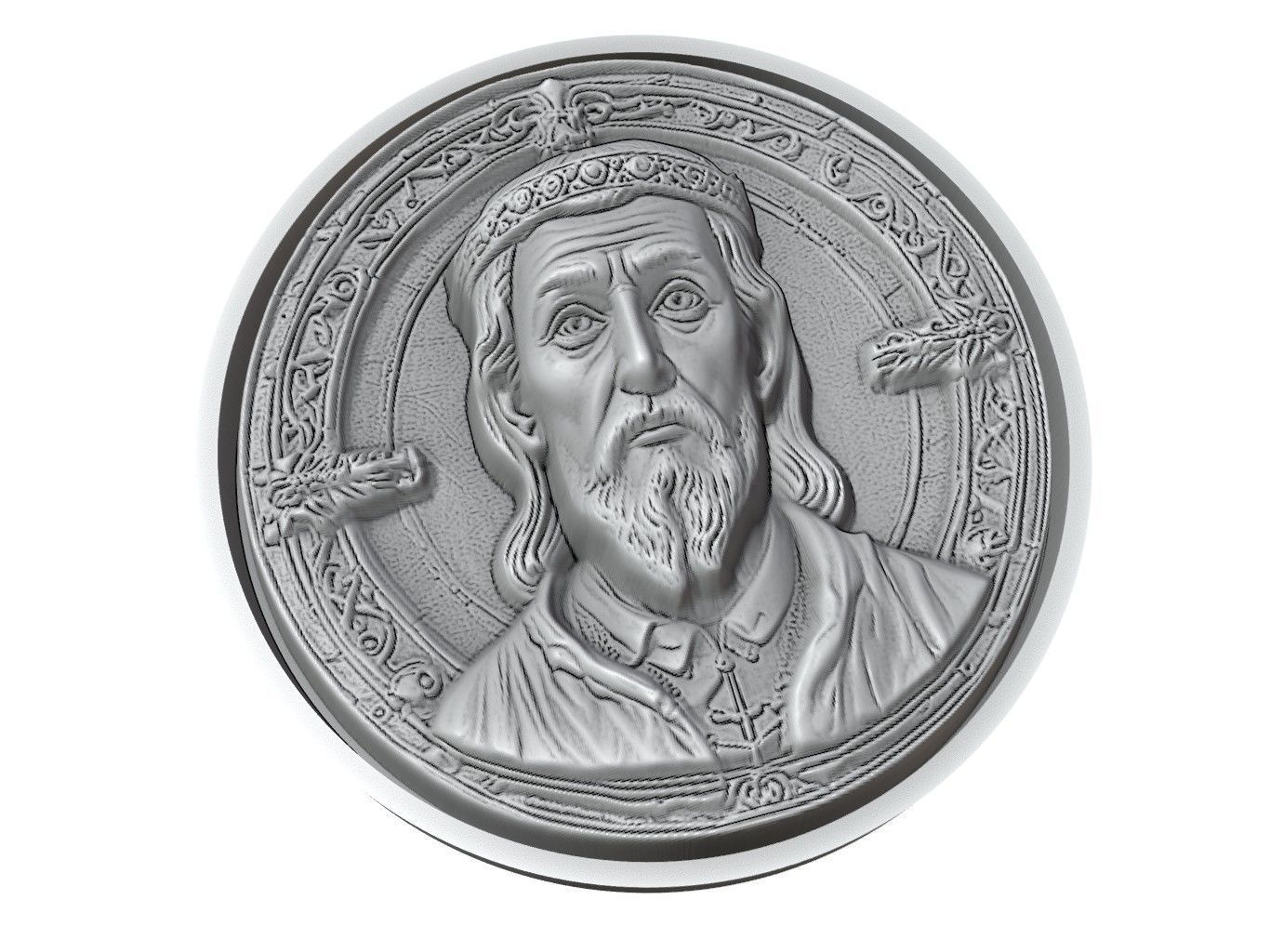 Edward the Confessor Medallion 3D print model_3